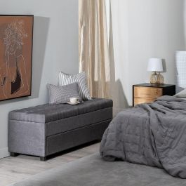 Baúl Tejido Sintético Madera 140 x 50 x 50 cm Baúl Tejido Sintético Madera 140 x 50 x 50 cm