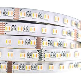 Tira LED SMD5050 14.4W/M 140Lm/W 24V DC IP20 RGB+CCT Rollo 5M, autoadhesiva, luz regulable 3000K-6000K Precio: 20.69000054. SKU: B136GD67P3
