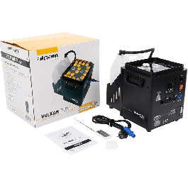 Algamlight Máquina de Humo Vertical con LED 1500W para Escenarios y Eventos, Chorro de 7m, Mando a Distancia Inalámbrico y DMX