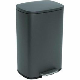 Kitchen Move KIT3666162006648 Papelera de Cocina con Pedal ADMIRAL 50L, Acero Inoxidable Gris Mate