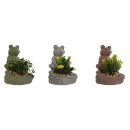 Planta Decorativa Home ESPRIT Polietileno Cemento Rana 9 x 9 x 13 cm (3 Unidades) Precio: 14.7899994. SKU: B18299Y8BH