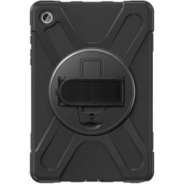 4smarts 540407 Rugged Case Grip para Samsung Galaxy Tab A9+ SM-X210/X215/X216 - Funda Antigolpes y Caídas TPU/PC Negra