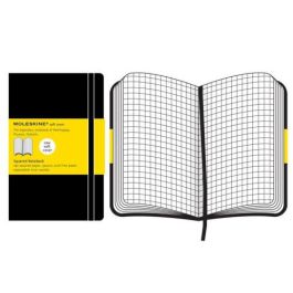 Cuaderno Moleskine Clasico Tapa Blanda 13X21 192H 70Gr. Cuadriculada Con Goma Negra