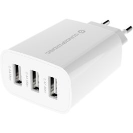 Conceptronic ALTHEA13W Cargador 3 Puertos USB-A 30W 5V/2.4A Blanco