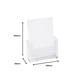 Archivo 2000 Expositor sobremesa 1 compartimento A5 vertical fondo cajetin 34 mm Poliestireno 200x85x160 mm