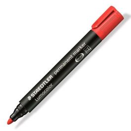 Staedtler Marcador Permanente Lumocolor 352-2 Rojo - Set de 10 Unidades (Set de 10)