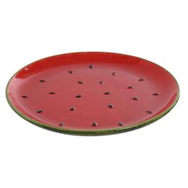 Plato Moderno DKD Home Decor Rojo Verde 27.5 x 3 x 27.5 cm (4 Unidades) Plato Moderno DKD Home Decor Rojo Verde 27.5 x 3 x 27.5 cm (4 Unidades)