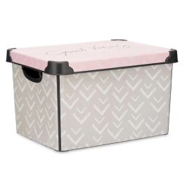 Caja de plástico Vibes 22L con asa Kipit 30x23.5x40 cm (12 Unidades) Caja de plástico Vibes 22L con asa Kipit 30x23.5x40 cm (12 Unidades)