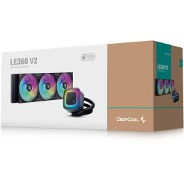 DeepCool LE360 V2 Kit Refrigeración Líquida All in One 12cm, 3 ventiladores 120mm, para CPU AMD AM4/AM5, Intel LGA1700/1200, Negro