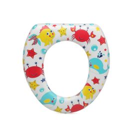 KioKids Reductor WC Infantil Acolchado Universal para Inodoros Estándar, Fácil de Limpiar y Cómodo para Niños +12 meses - Océano Multicolor