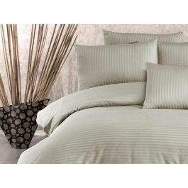 Juego de cama 220x240 cm + 2 fundas de almohada 60x60 cm - 70% poliéster, 30% algodón - Capuchino ASI8683743939206