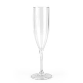 Inde Copa Champagne 180 ml PS La Mediterranea - Vaso para Cava Desechable Plástico Transparente Reutilizable Ideal para Fiestas Eventos Bodas (12 Unidades)