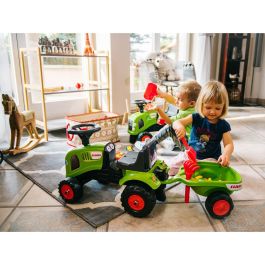 Falk 212C Tractor Porta-Tractor Claas con Remolque, Pala y Rastrillo para Niños +1 Año - Juguete Didáctico de Habilidades Motoras y Equilibrio Falk 212C Tractor Porta-Tractor Claas con Remolque, Pala y Rastrillo para Niños +1 Año - Juguete Didáctico de Habilidades Motoras y Equilibrio