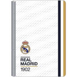 Cuaderno Espiral Safta Folio 80 H 60 gr Cuadro 4 mm Tapa Extradura Real Madrid 1 Equipacion 23-24 Precio: 5.50000055. SKU: B1EGSRP5E7