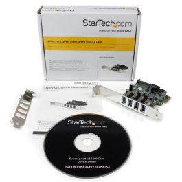 Startechcom Tarjeta Puertos Pci Express Pexusb3s4v 4x USB 3.0 SuperSpeed con UASP