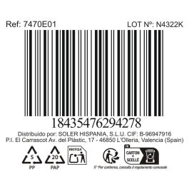 La Mediterranea Plato Hondo Black Clay Ø18,7 x 5,2 cm (12 Unidades)