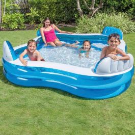 Piscina hinchable con 4 asientos (capacidad 990 litros) 229x229x66 cm Piscina hinchable con 4 asientos (capacidad 990 litros) 229x229x66 cm