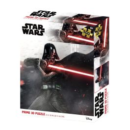Prime 3D Puzle Lenticular 3D Star Wars Darth Vader Pose Pelea 500 Piezas