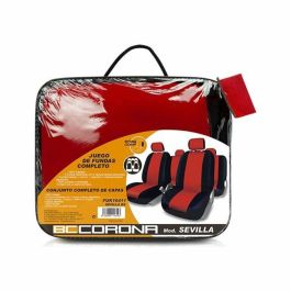 Abc FUK10411 Juego de Fundas de Asiento Sevilla Rojo Universal para 5 Plazas, 11 Piezas, Compatible con Airbag Precio: 29.79000035. SKU: S3700121