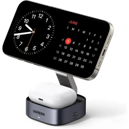 Ugreen Estación de Carga 2 en 1 UGR1737362680154 Compatible con MagSafe - 15W