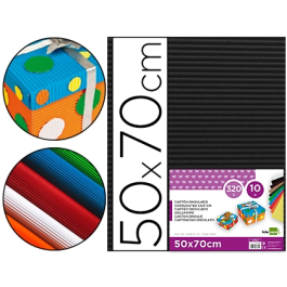 Liderpapel Cartón Ondulado Negro 50 x 70 cm 320 g/m² Precio: 19.49999942. SKU: B1GCTTKFD4