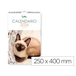 Liderpapel Calendario Pared Imágenes Gatos 2026 para Escribir 25x40 cm Papel 157 gr Espiral Precio: 12.2573. SKU: B18B7QE3F7
