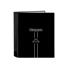 Carpeta de anillas Kappa Dark Negro A4 27 x 33 x 6 cm