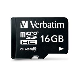 Verbatim Tarjeta Micro SDHC 16GB Clase 10 con Adaptador