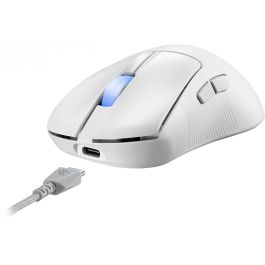 ASUS ROG Keris II Ace Wireless AimPoint White Ratón Gaming Inalámbrico 42000 DPI Bluetooth USB Type-A Blanco 90MP03N0-BMUA10