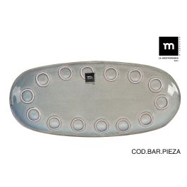Bandeja Oval Gris Almudena 33x14.8 cm - Inde (12 Unidades) Precio: 67.50000004. SKU: B1K2PQM397