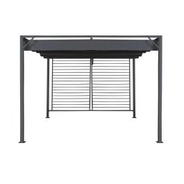 DKD Home Decor Pérgola para Terraza y Jardín Gris 300 x 230 x 300 cm