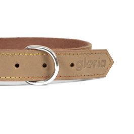 Gloria Collar Oasis 65 cm X 30 mm Blanco Piel Nobuck Doble Capa Costura Reforzada