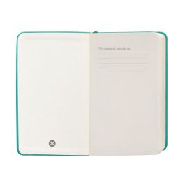 Cuaderno Con Gomilla Antartik Notes Tapa Dura A6 Hojas Lisas Turquesa 100 Hojas 80 gr Fsc