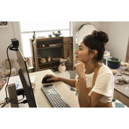 HP 450 Teclado Inalámbrico Programable con 20+ Teclas Personalizables, Materiales Sostenibles y Fácil Limpieza