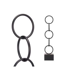Giftdecor Figura Aros Negro Grande 12.5x60.5x12.5 cm Metal