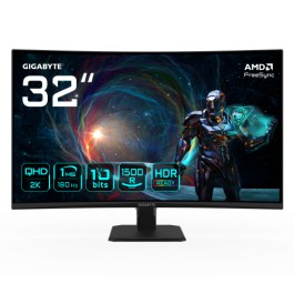Gigabyte GS32QCA Monitor Curvo Gaming QHD 31.5" 2560x1440 180Hz 1ms VA FreeSync HDR Ready Negro 20VM0-GS32QCABM-1EUR Precio: 251.78999989. SKU: B12E9J44BX