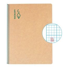 Bloc Escolofi Green Tapa Dura A4 50H Mm 3X3X16 80G Reciclado Con Margen Verde 5 unidades Precio: 26.49999946. SKU: B19R79WGTP