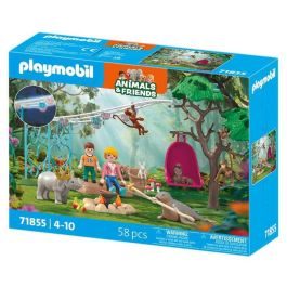 Playmobil Fiesta de cumpleaños divertida | Set de juego con figuras de niños, animales y accesorios | Edad +3 años