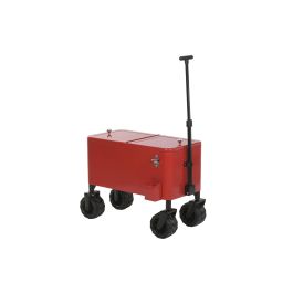 DKD Home Decor Nevera Rojo Negro 88 x 39 x 120 cm Metal PP Ruedas Desmontable Precio: 172.79000013. SKU: B13GFBAQXY