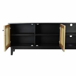 Mueble Tv Balines DKD Home Decor Negro Natural 38 x 65 x 160 cm