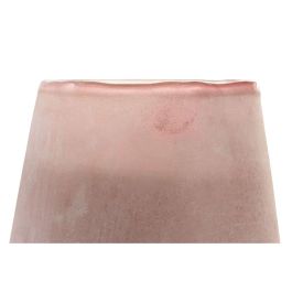DKD Home Decor Vela Urban de Cera de Soja y Cristal, 1600gr, Gris Ambar, 121x16x12cm (Pack 2)