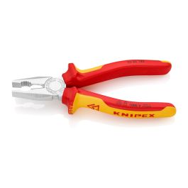 Knipex Alicates universales 180 x 65 x 20 mm, Mangos Aislados VDE Probados a 10.000V