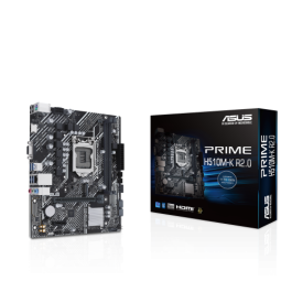 (A) Placa Asus Prime H510M-K R2.0,Intel,1200,H470,2Ddr4,64Gb,Vga+Hdmi,Gblan,4Sata3+M.2,3Usb3.2,Matx (A) Placa Asus Prime H510M-K R2.0,Intel,1200,H470,2Ddr4,64Gb,Vga+Hdmi,Gblan,4Sata3+M.2,3Usb3.2,Matx
