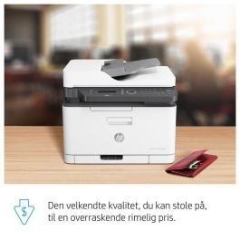 HP 179fnw Impresora Multifunción Láser Color Wi-Fi, Imprime, Escanea, Copia, Fax, Compacta, Móvil, Alta Calidad Color