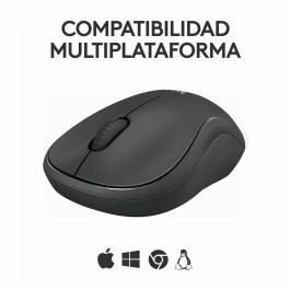 Logitech M240 Ratón Bluetooth Silencioso, 90% Menos Ruido de Clic, 18 Meses Autonomía de Batería, Diseño Ambidextro y Compacto para Viaje