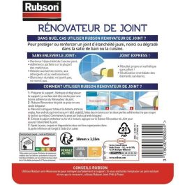 Rubson RUB3178040573130 Rollo de productos de servicio SDB Healthy Rénov'Joint para Renovación de Juntas, 38 mm x 3,35 m Rubson RUB3178040573130 Rollo de productos de servicio SDB Healthy Rénov'Joint para Renovación de Juntas, 38 mm x 3,35 m