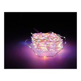 Guirnalda micro led extra dense multicolor parpadeante 14m 567 leds cable plata Precio: 27.59000013. SKU: S7912826