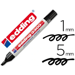 Edding Marcador Permanente 3300 Punta Biselada Negro Set 10 Unidades (Set de 10) Precio: 22.58999941. SKU: S8421285