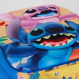 Mochila 3D con Ruedas Pequeña Ocean Disney Lilo y Stitch Azul