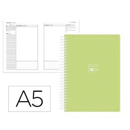 Agenda Escolar Antartik 25-26 Espiral Essentials Verde Lima Dia Pagina A5 Bilingüe Papel Fsc 80 gr Precio: 14.49999991. SKU: B12GK5KP9Y